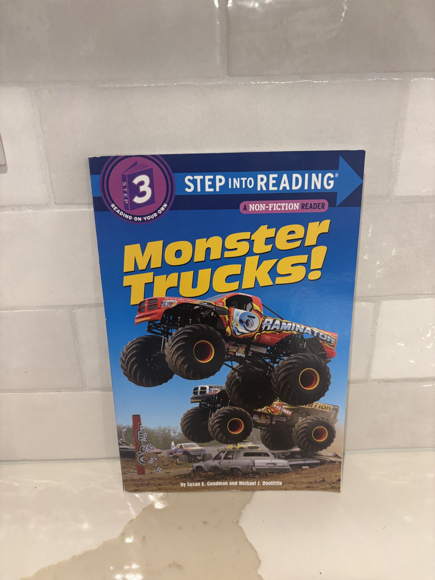 children's non-fiction book titled "Monster Trucks!".