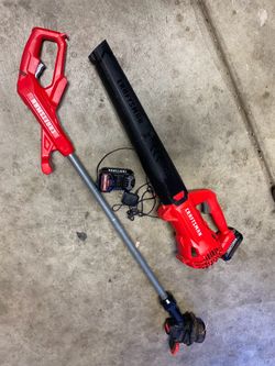 Blower and weedeater , craftsman 20V