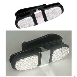 Double Car Glasses Holder Rhinestone