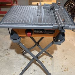 Ridgid Tile Saw And Stand 