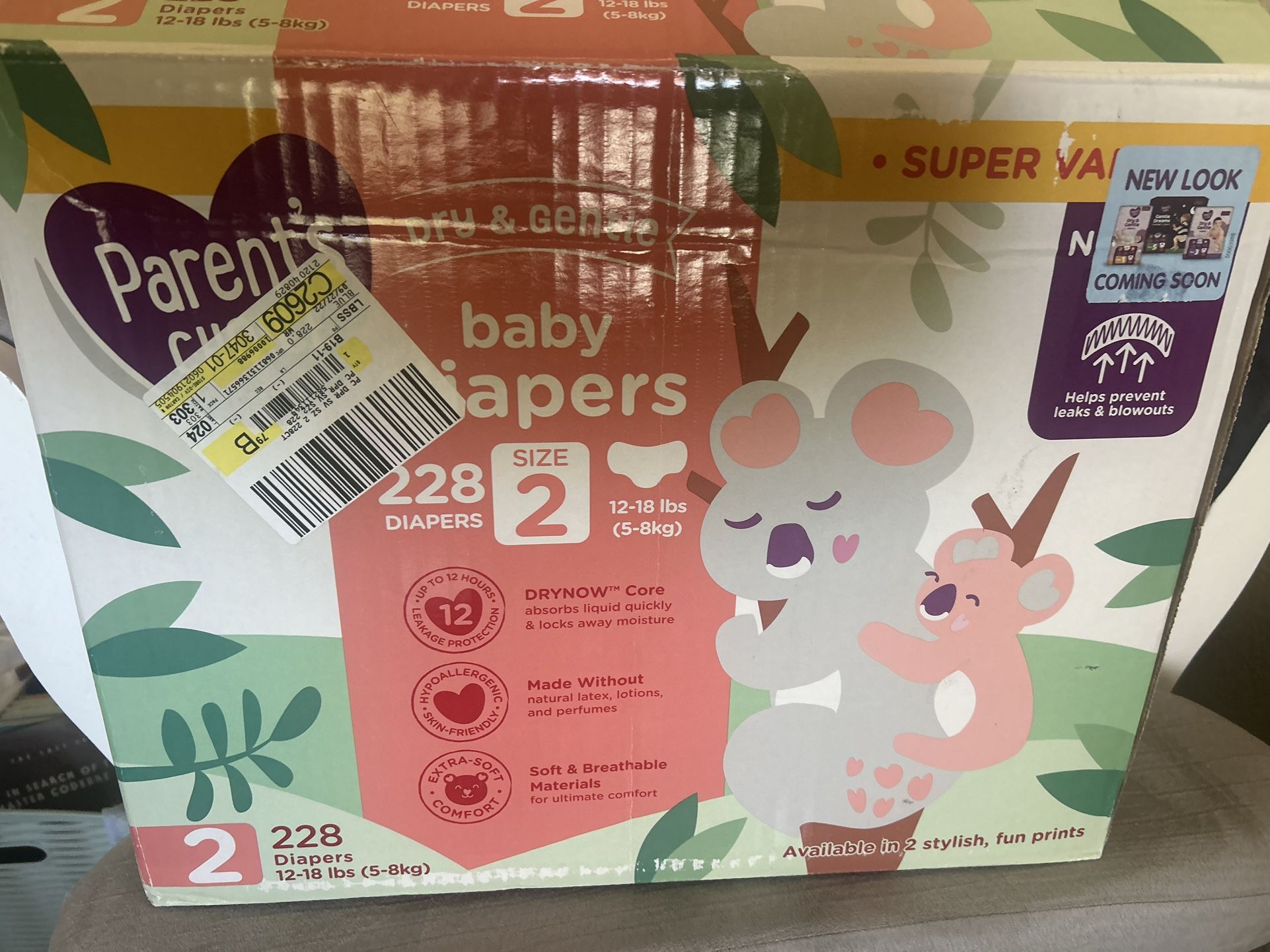 Size 2 Diapers 228 Ct