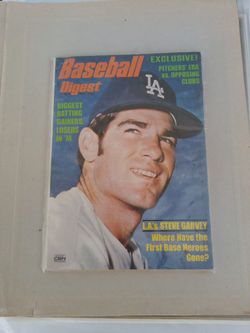 VTG BASEBALL DIGEST MAGAZINE FEBRUARY 1975 LOS ANGELES DODGERS STEVE GARVEY