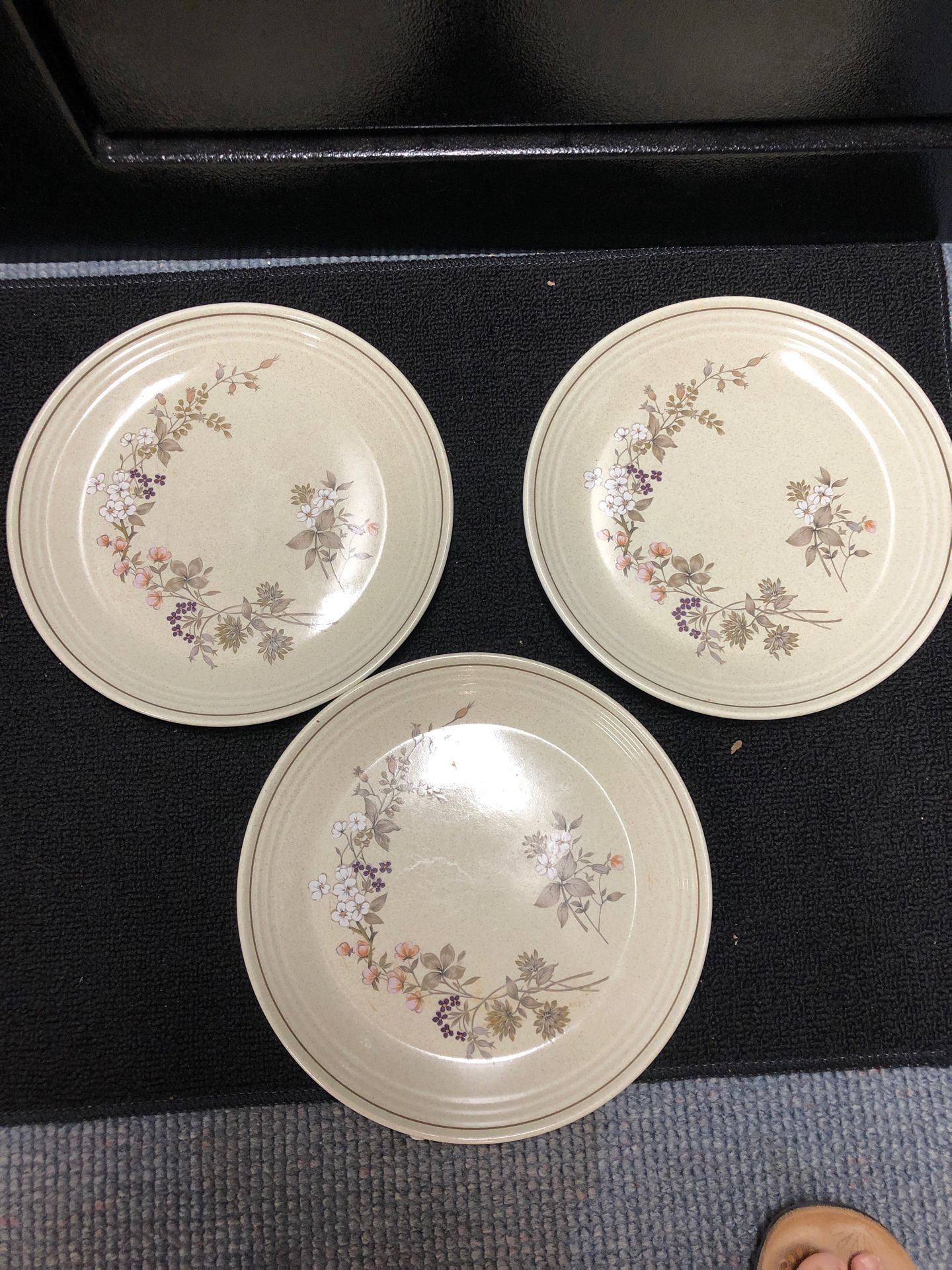 Vintage china royal doulton bredon hill plates lot of 3