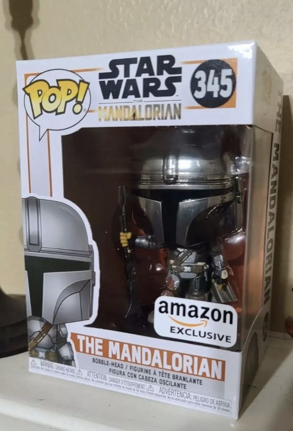 Funko Pop! Amazon Exclusive The Mandalorian Chrome Beskar for Sale in Mint Hill, NC - OfferUp