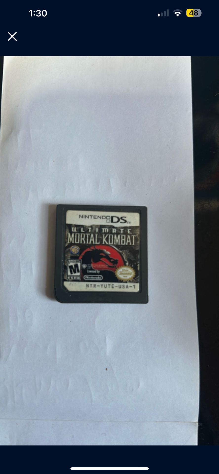 Ultimate Mortal Combat Nintendo DS