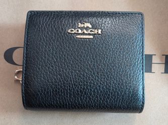 Coach Snap Black Wallet