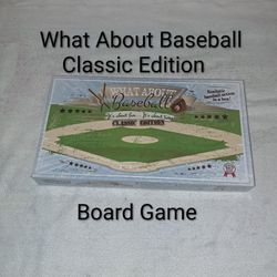 What About Baseball Classic Edition Board Game In Excellent New Condition (Is Complete Nothing Missing)
