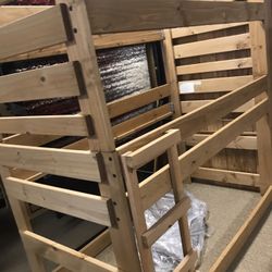 Triple Wood Solid Bunkbed