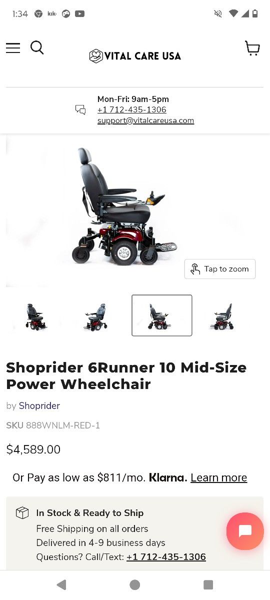 Victory Mobility Scooter Normal Wear