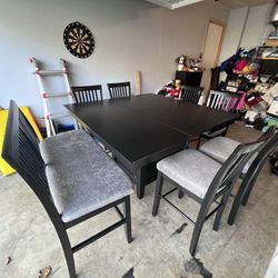 Black Dining Table Set