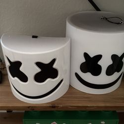 LED Marshmello Style Light-Up helmets – Set of 2