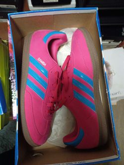 Adidas Samba Sneakers Pink and Blue