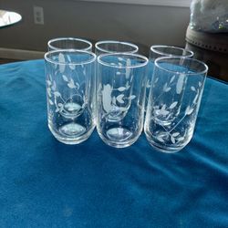 Juice clases Princess House 4 ounce Juice Glasses