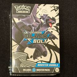 * BRAND NEW -  Pokemon TCG: Scarlet & Violet - Black Bolt Booster Bundle NEW FACTORY SEALED