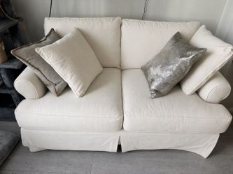 White Loveseat Couch