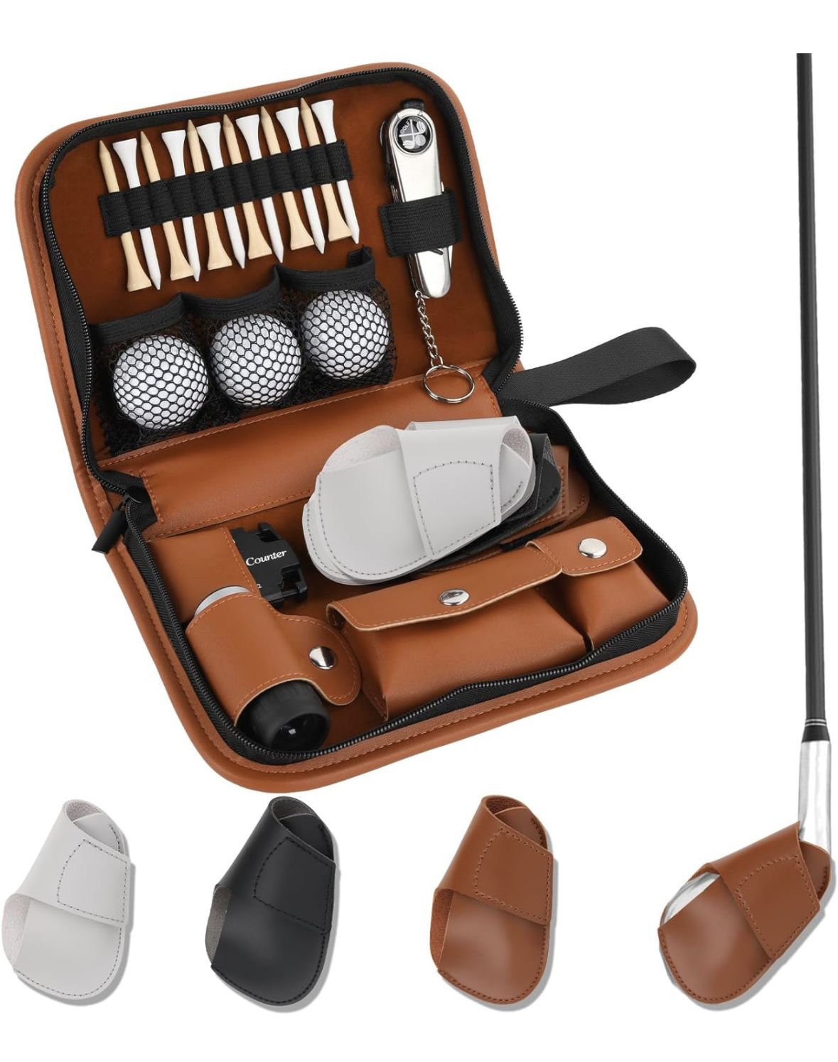 Golf Accessories Kit with High-Grade Handbag