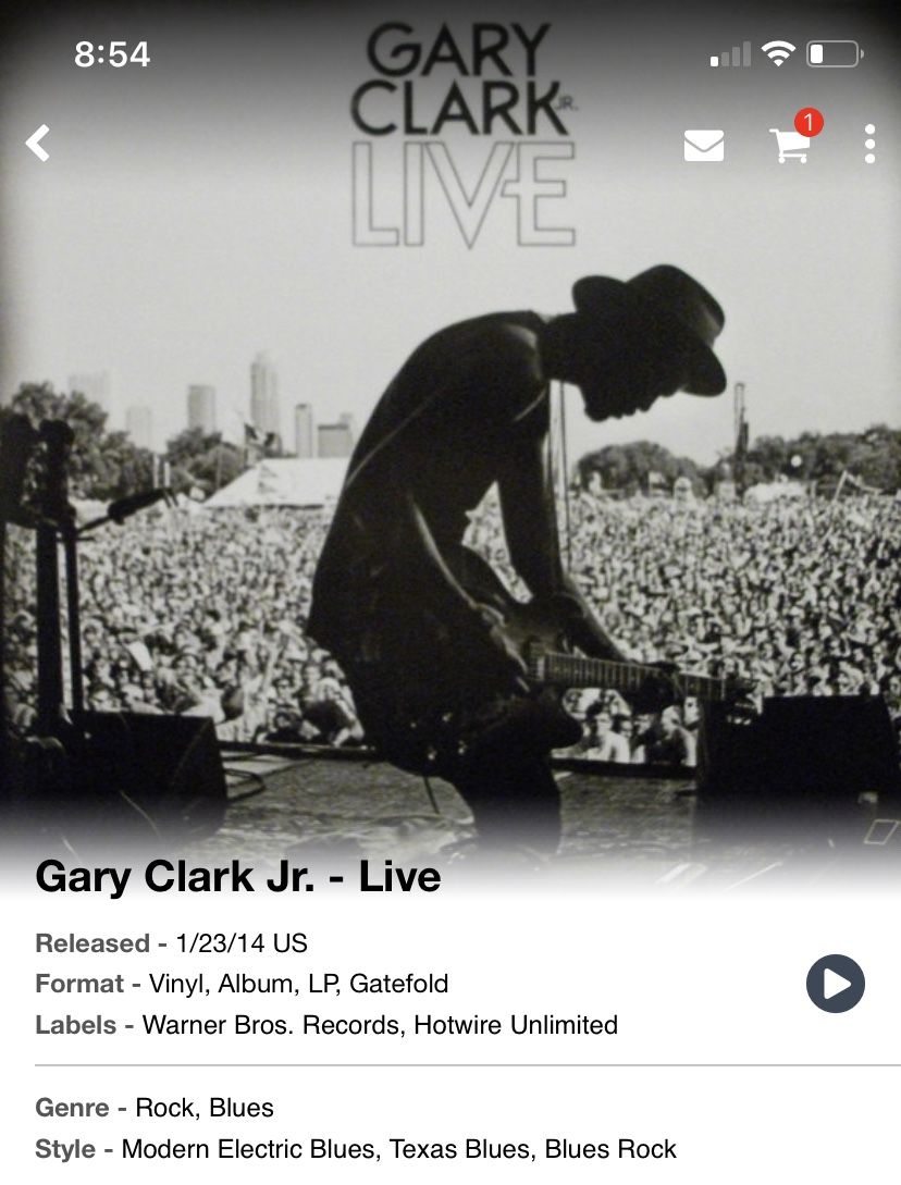 Gary Clark Jr. Live LP