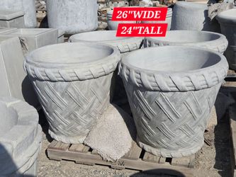 CONCRETE PLANTERS $300 EACH