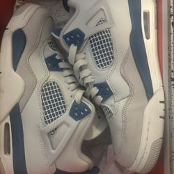 Jordan 4 Retro White/military Blue 