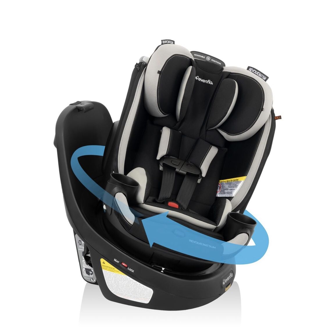Evenflo Revolve360 Slim 2-in-1 Rotational Car Seat with Quick Clean Cover Salem The Evenflo Revolve360 Slim 2-in-1 Rotational Car Seat with Quick Cle