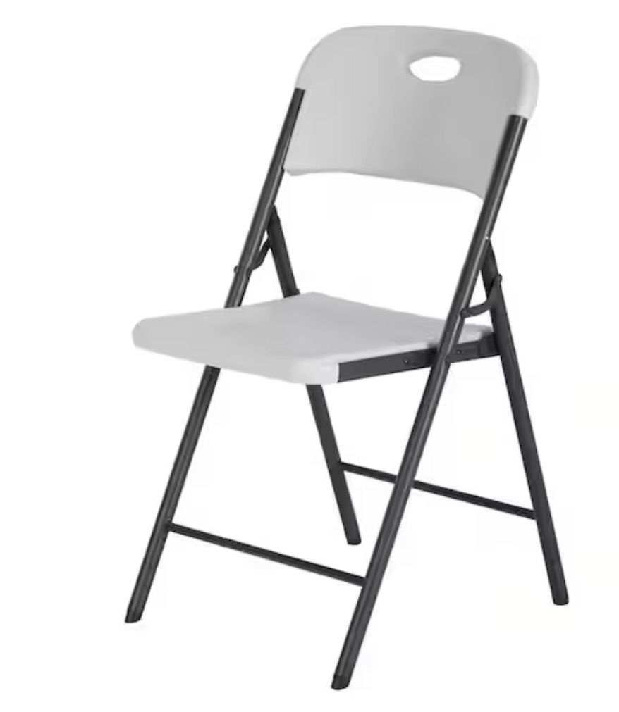 Earth Tan Plastic Seat Outdoor Safe Folding Chair