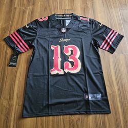 49ers Purdy Black Alternative Jerseys $50ea Firm S M L Xl 2x 3x 