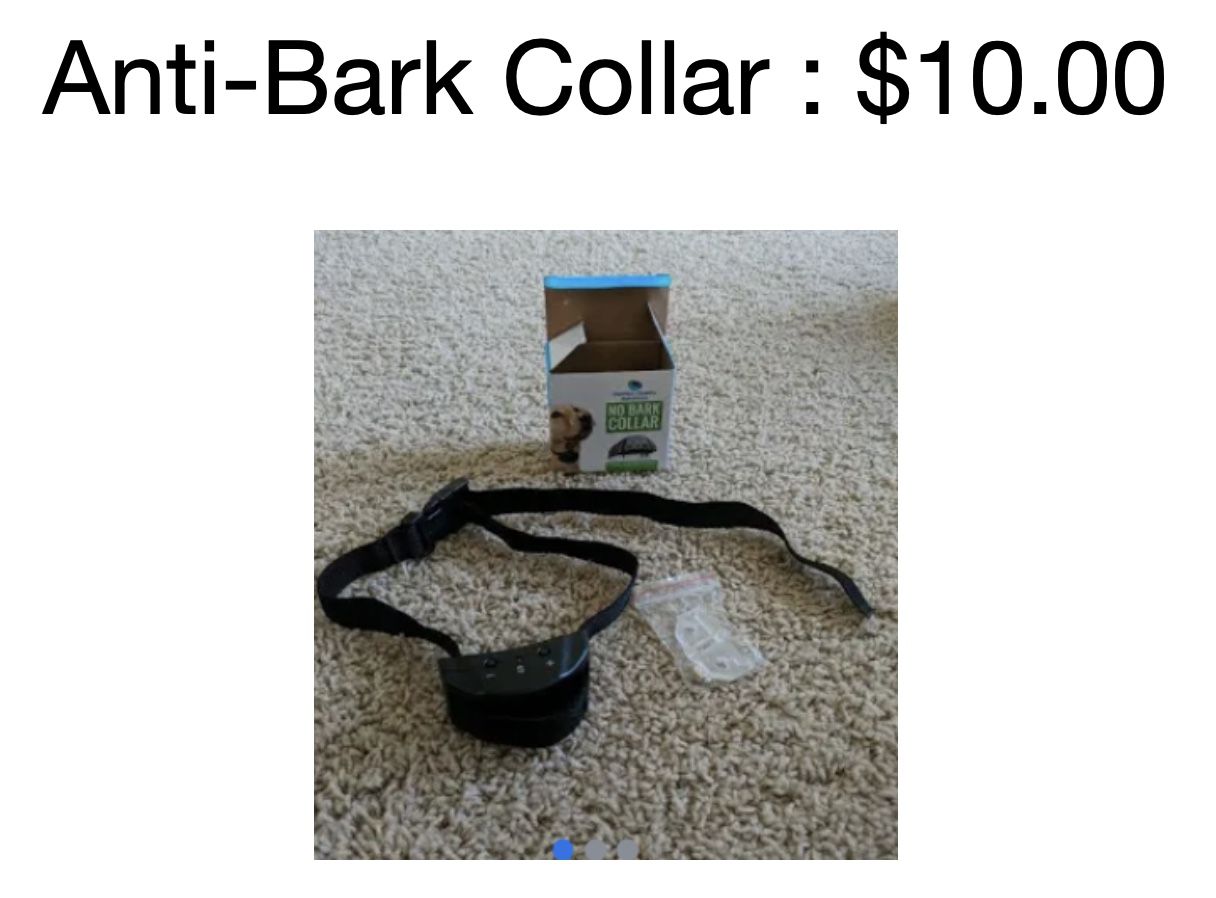 No-bark Collar