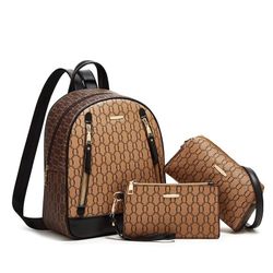 3-Piece Monogram Backpack Set