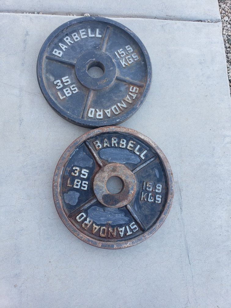 35 lb weight plates