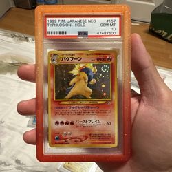 Jap Typhlosion holo psa 10 (swirl)