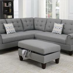 Sectional Sofa + Ottoman