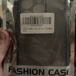 Clear Glitter iPhone 14 Pro Max Phone Case[Compatible with MagSafe][Full Camera Protection] CrystalMagnetic Cute Bling Sparkle Cover