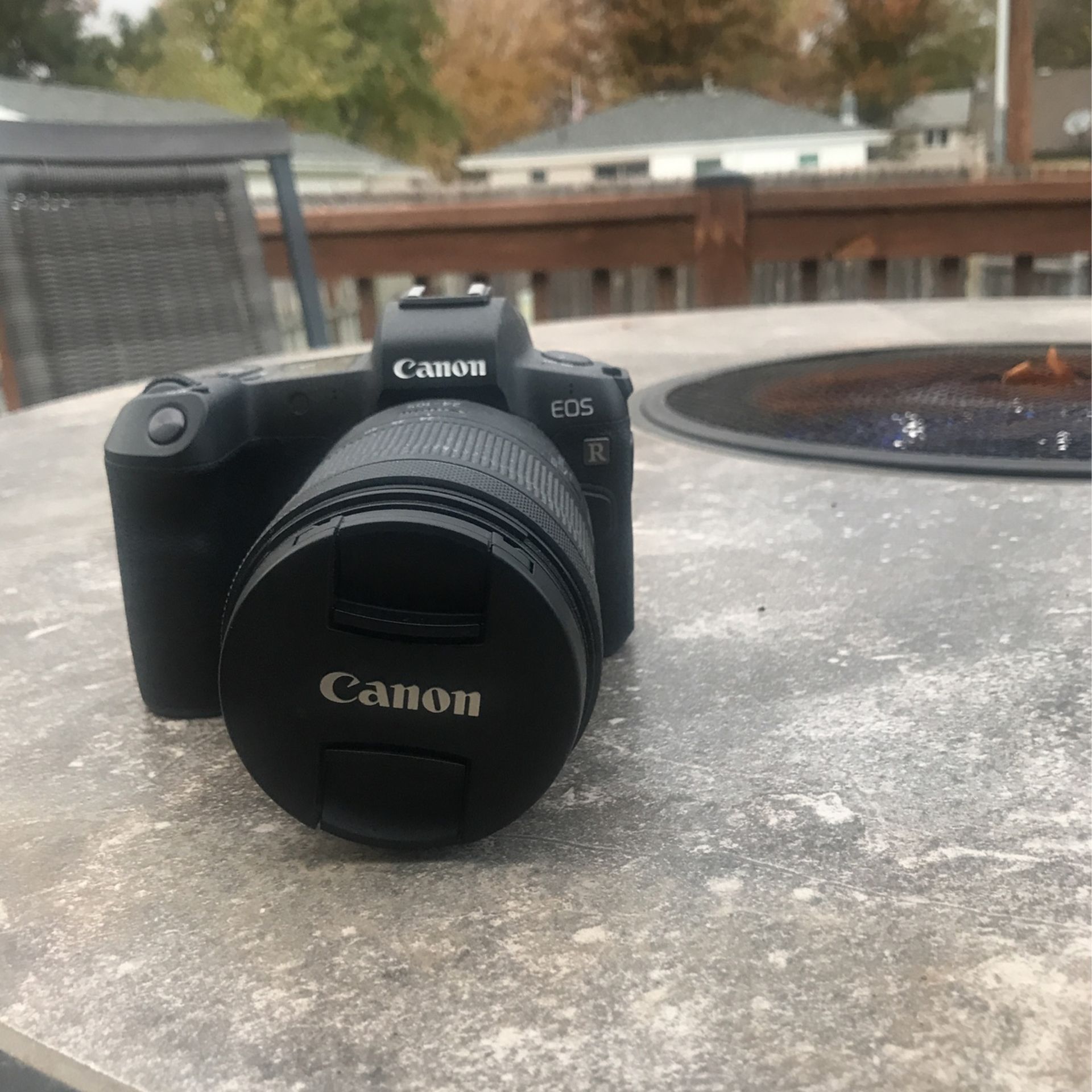 cannon EOS R with kit lens