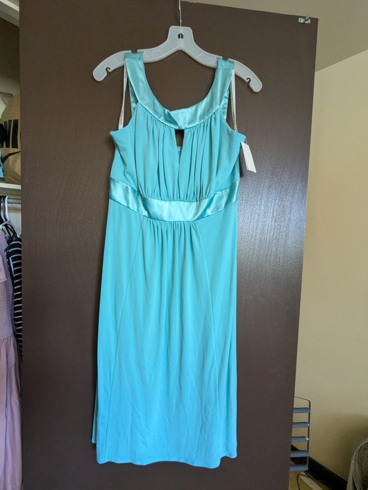 Pool Blue Maid Of Honor Dress NWT Size 10