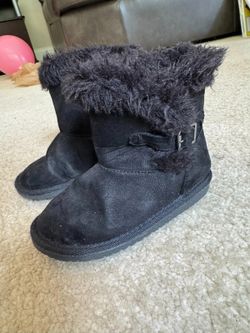 Toddler Girls Black Boots Size 9 by Children's Place