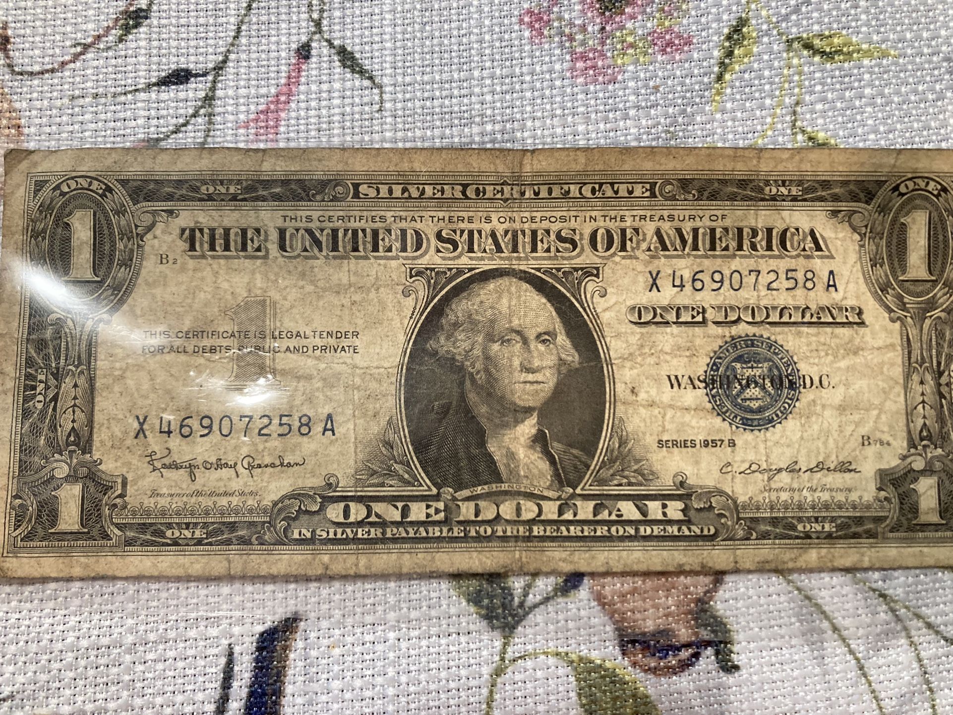 1957-b-silver-certificate-for-sale-in-centralia-wa-offerup