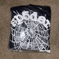 OG Black Web Sp5der Hoodie (M)