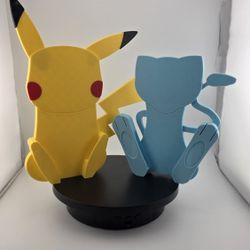 Pokémon Card Display Holder – Pikachu & Mew Slab Stand (PSA/Graded Card Display) – $35