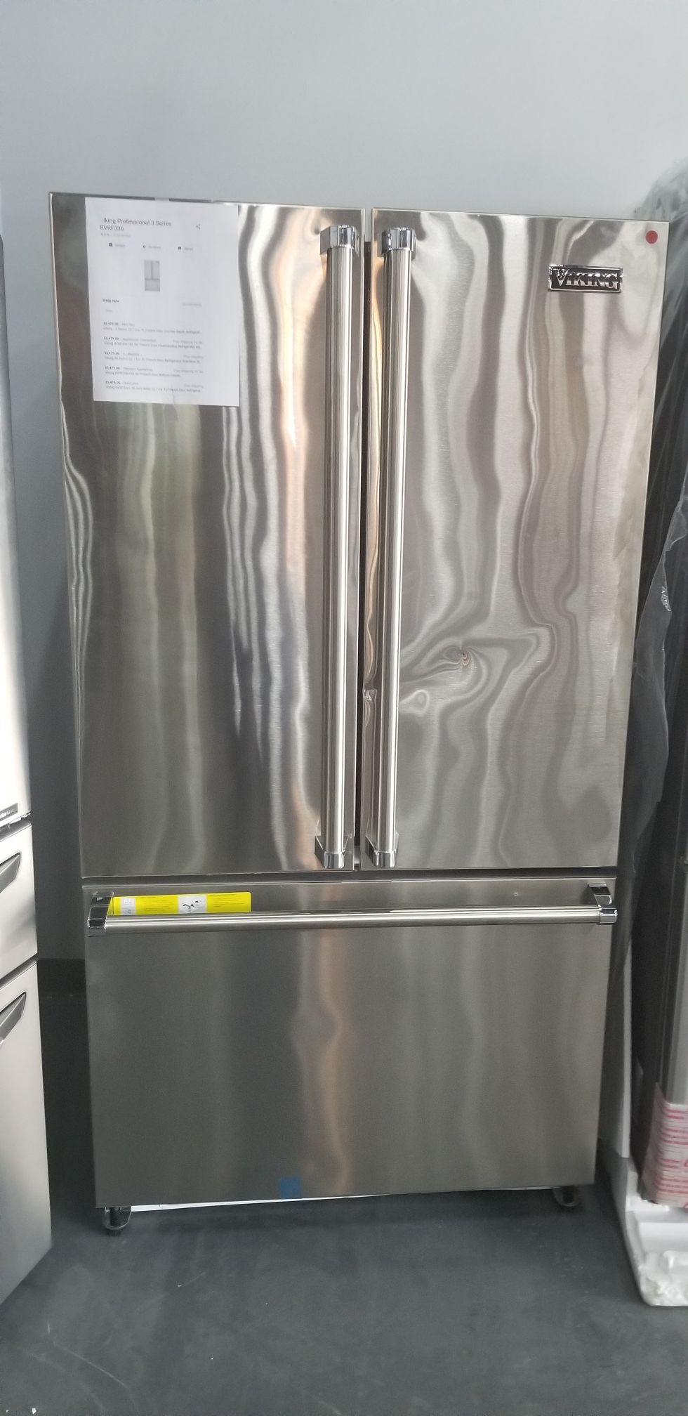 Refrigerator Stainless Steel French Door Viking