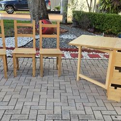 Ikea Norden Table and 4 Chairs - Birch