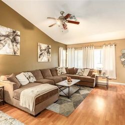 Brown Sectional Big Couch