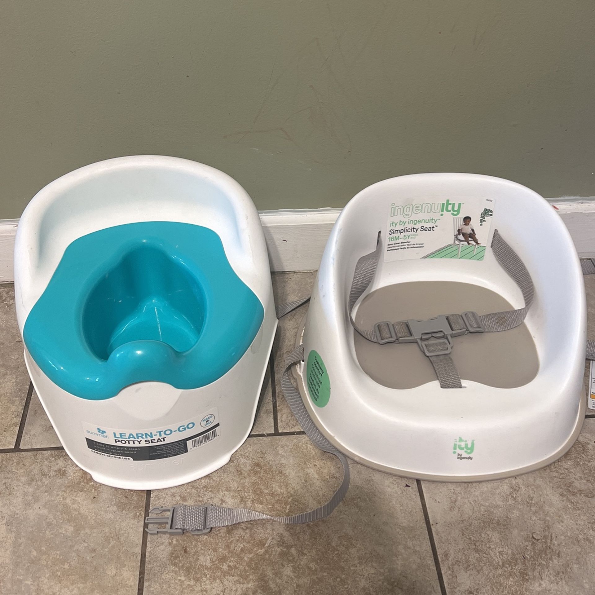 Toddler Bundle Booster Seat And Potty $5each