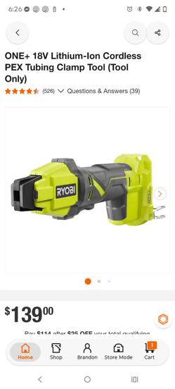 Ryobi cinch tool for pex