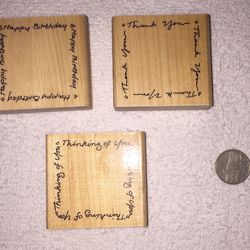 Stamps Wooden Miscellaneous Bundle New 