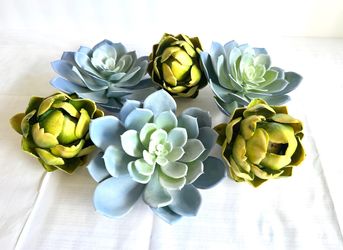 (3) Blue Lotus & (3) Artichike Hearts Deco