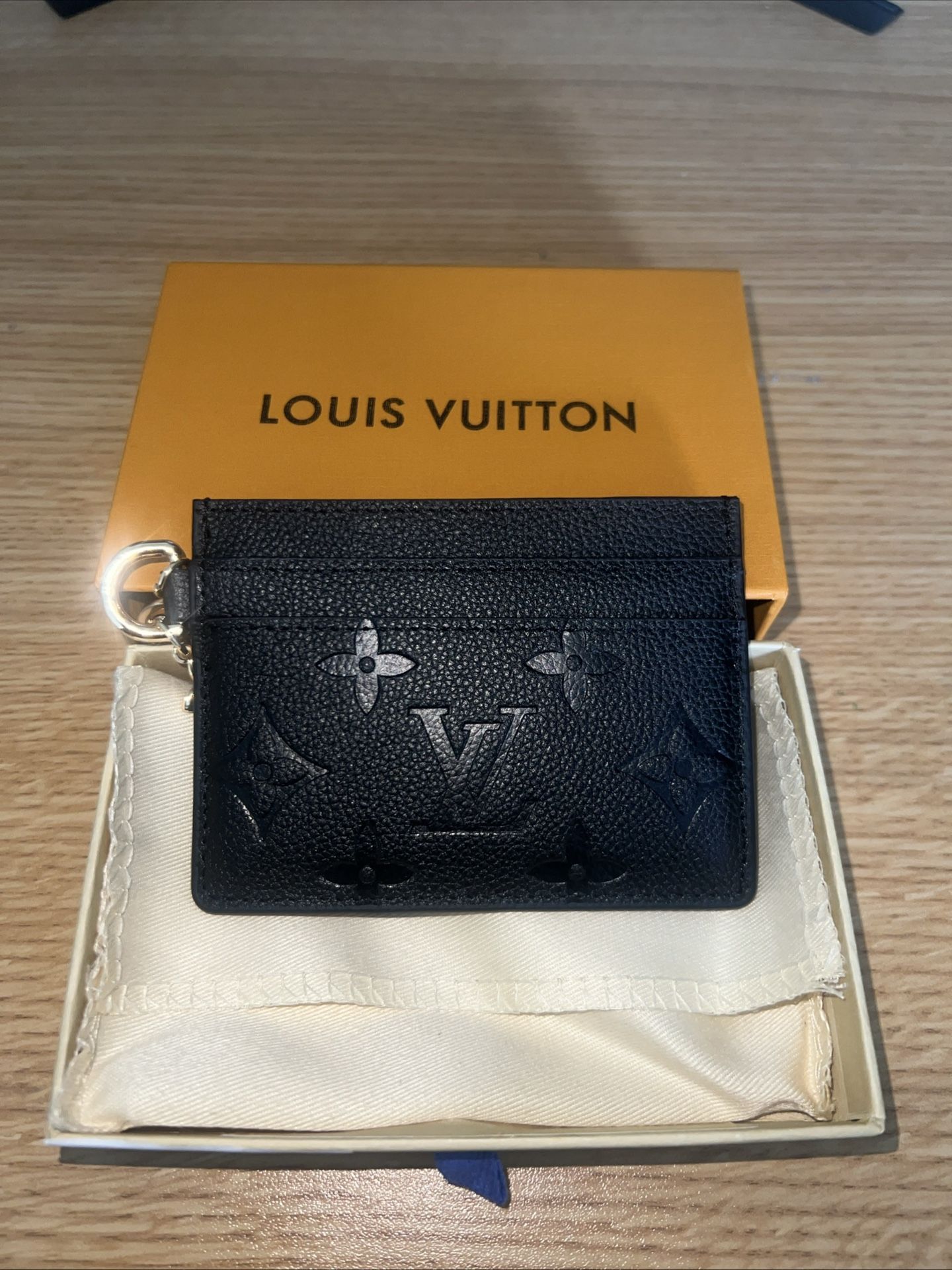 Louis Vuitton Black Charm Card Holder