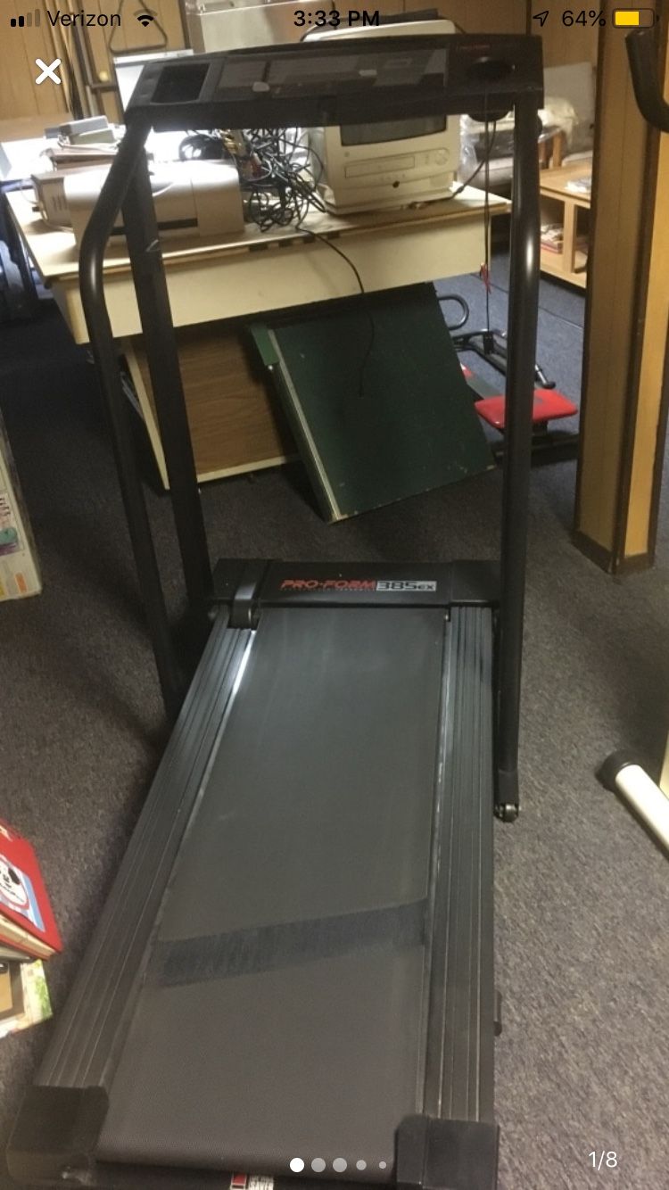 Pro form 385ex Treadmill- Negotiable