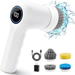 1set Super Electric Spin Scrubber, Rechargeable Bathroom Scrubber & Cordless  Shower Scrubber For Cleaning Tub/tile/sink/floor/window Power Scrubber With  4 Replaceable Cleaning Brush Heads, Today's Best Daily Deals