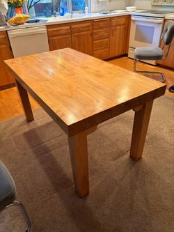 Butcher Block Table