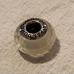 NEW Authentic Pandora Murano Glass Faceted Sterling Silver Charm Bead.  From a clean and smoke-free household.  Shipping or Pick Up Only at 23rd Stree
